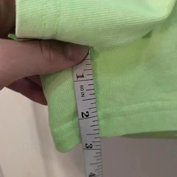 Nike Washed high rise shorts in neon green womens - Picture 9 of 9